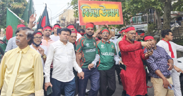 হাসিনার পতন : প্রবাসে বিজয় উল্লাস