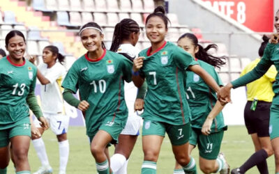 সাগরিকার হ্যাটট্রিকে শ্রীলঙ্কার জালে ৯ গোল বাংলাদেশের মেয়েদের