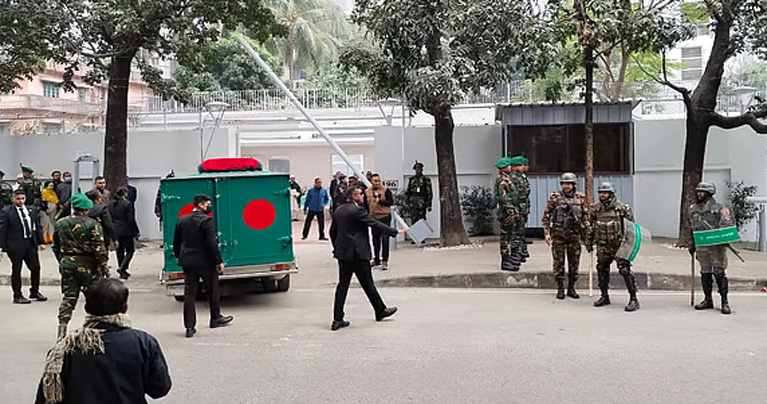 গুলশানে তারেক রহমানের বাসায় খালেদা জিয়ার মরদেহ