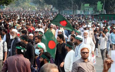 ভাইয়ের ইমামতিতে হাদির নামাজে জানাজা সম্পন্ন