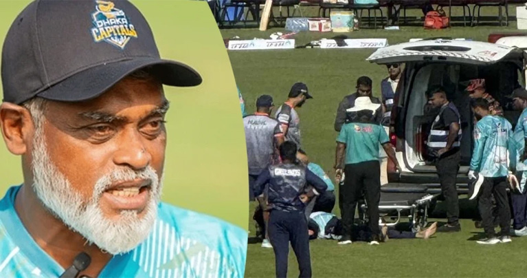 মাঠে হার্ট অ্যাটাক করে মারা গেলেন ঢাকা ক্যাপিটালসের কোচ জাকি