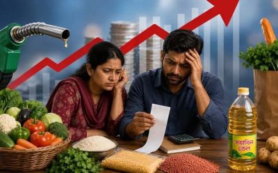 দেশে বাজারের উত্তাপে মধ্যবিত্তের সংসার চালানোই দায়
