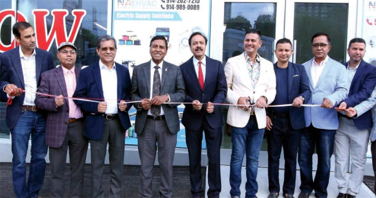 ইয়ংকার্সে বাংলাদেশি মালিকানাধীন ইএইচভিএসি ইলেকট্রিক্যাল হোলসেল’র উদ্বোধন
