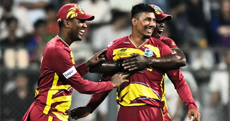 ২৫৪ রানের পাহাড় গড়ে রেকর্ড জয়ে ওয়েস্ট ইন্ডিজ