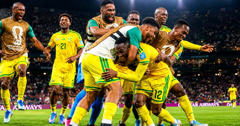 দক্ষিণ কোরিয়াকে হারিয়ে ইতিহাস গড়েছে দক্ষিণ আফ্রিকা
