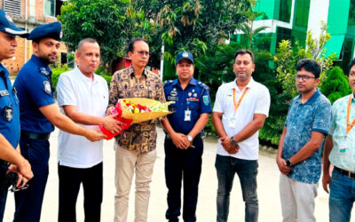 রংপুর রেঞ্জের ডিআইজি’র তারাগঞ্জে ব্লিং লেদার প্রডাক্টস কারখানা পরিদর্শন
