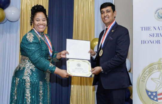 নবযুগ সম্পাদক সাগরের প্রেসিডেন্সিয়াল ন্যাশনাল সার্ভিস অনার এওয়ার্ড লাভ