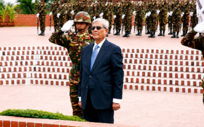 জাতীয় স্মৃতিসৌধে শ্রদ্ধা জানালেন রাষ্ট্রপতি মির্জা ফখরুল ইসলাম