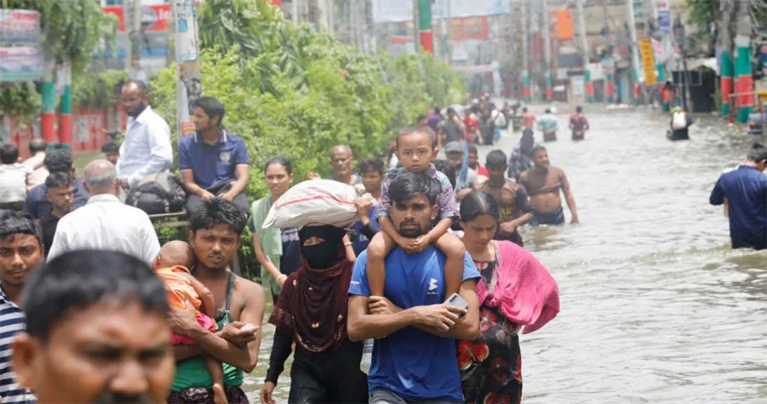 বন্যায় ক্ষতির মুখে ৮০ লাখ মানুষ