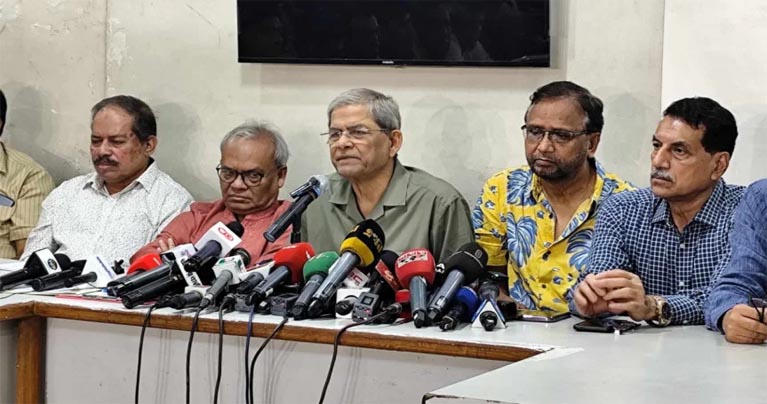 যুক্তরাষ্ট্রের স্যাংশন সরকারের কারণেই : মির্জা ফখরুল