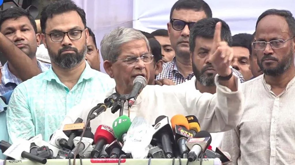খালেদা জিয়াকে মুক্ত না করলে যে কোনো পরিণতির জন্য তৈরি থাকুন : মির্জা ফখরুল