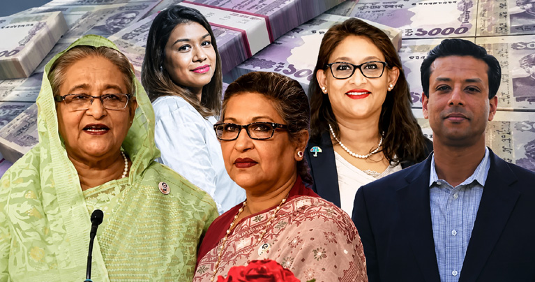 শেখ হাসিনার পরিবারসহ ১০ গ্রুপের ৭৬ হাজার কোটি টাকা অবরুদ্ধ