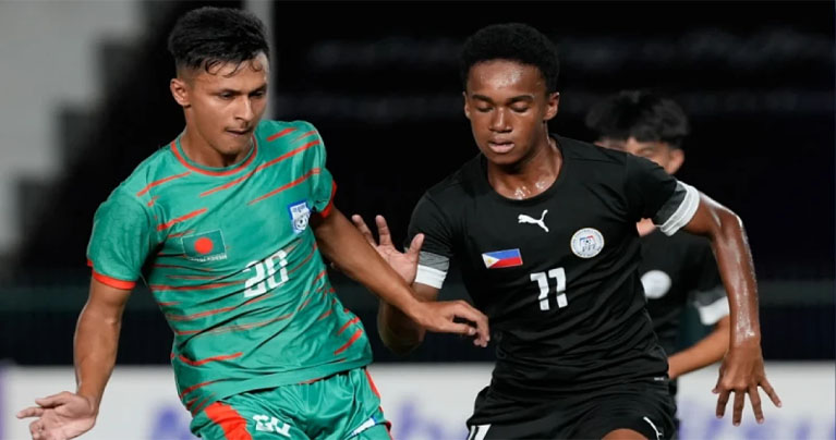 ফিলিপাইনকে হারিয়ে দিল বাংলাদেশের কিশোররা