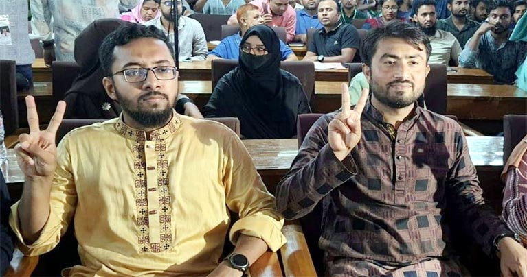 জাকসুর ভিপি জিতু, জিএস মাজহারুল