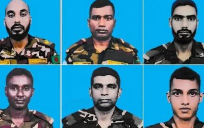 সুদানে নিহত ৬ শান্তিরক্ষী সেনার জানাজা সম্পন্ন