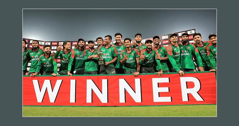 ১৯ মাস পর ঘরের মাঠে টাইগারদের সিরিজ জয়