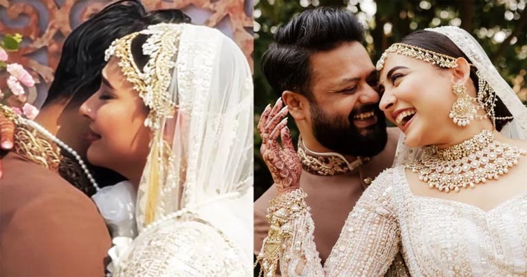 বিয়ের মঞ্চে মেহজাবীনের অশ্রুসিক্ত চোখ