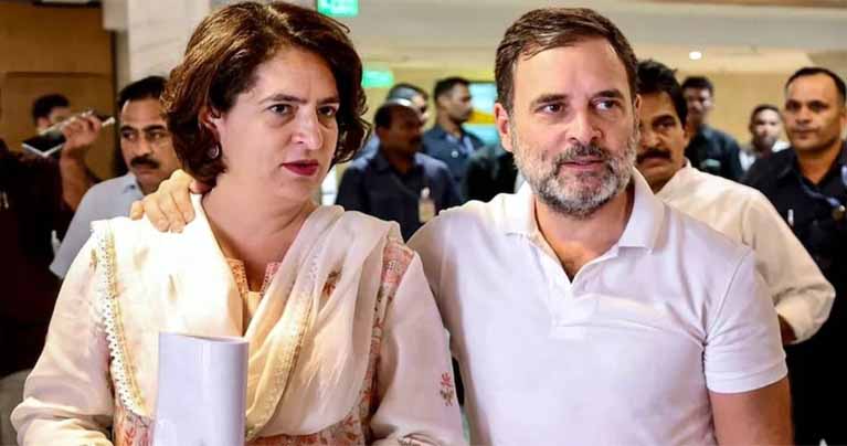 দিল্লিতে নির্বাচন কমিশন অভিমুখী মিছিল থেকে রাহুল–প্রিয়াঙ্কা আটক