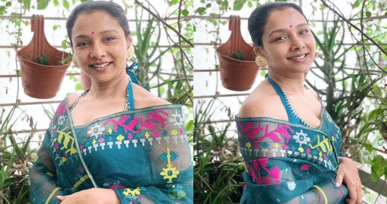 নো মেকআপ লুকে রুনা
