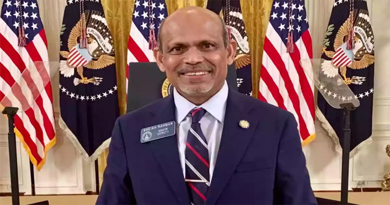 টানা পাঁচ জয়ে রেকর্ড বাংলাদেশি বংশোদ্ভূত সিনেটর শেখ রহমানের