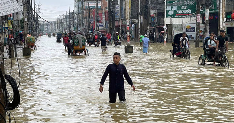 বন্যায় সিলেটে পানিবন্দি ১৬ লাখ মানুষ