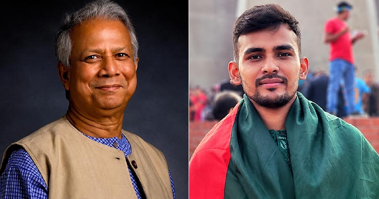 আসিফ মাহমুদ আমাকে সরকার গঠনের দায়িত্ব নিতে রাজি করিয়েছিলেন : ড. ইউনূস