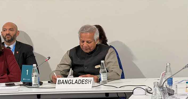 জলবায়ু ঝুঁকিপূর্ণ দেশের জন্য পর্যাপ্ত সহায়তা প্রয়োজন : প্রধান উপদেষ্টা