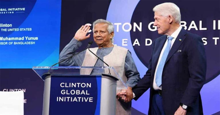 ‘ক্লিনটন গ্লোবাল ইনিশিয়েটিভে’ দেশের গণ-অভ্যুত্থান তুলে ধরলেন ড. ইউনূস